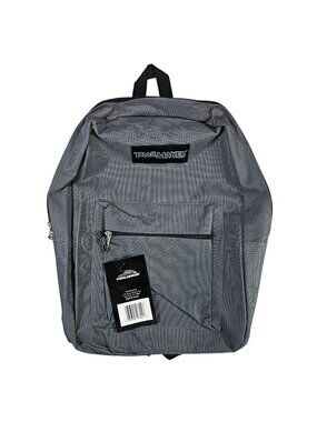 Trailmaker NWT Gray Classic Backpack w/ Front Zip Pocket & Adjustable Straps
